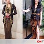 Kebaya Bludru Hitam Wisuda